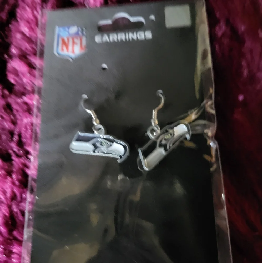 NFL Seattle Seahawks Official Dangle Earrings NWT Go Hawks!